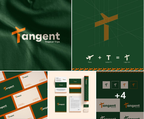 Logo design for Tangent Tropical Trip