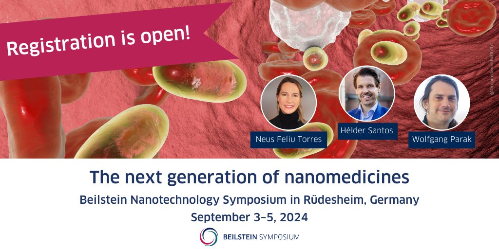 📌Registration is open!

Beilstein Nanotechnology Symposium 2024 “The next generation of #nanomedicines” 📅 Sept 3–5, 2024 in Rüdesheim, Germany.

🔗beilstein-institut.de/en/symposia/na…

Follow #BeilsteinNanomedicine2024 for updates on speakers, etc.