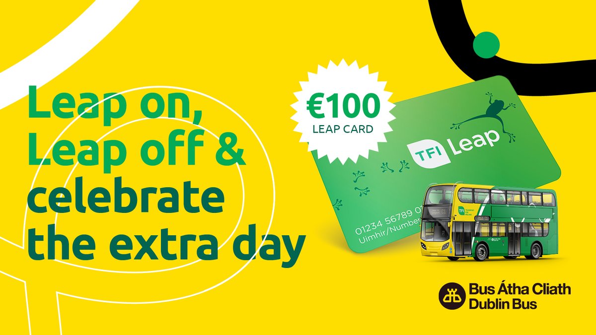 Make the extra day count. Retweet for your chance to #win a €100 Leap Card. #LeapDay #LeapYear