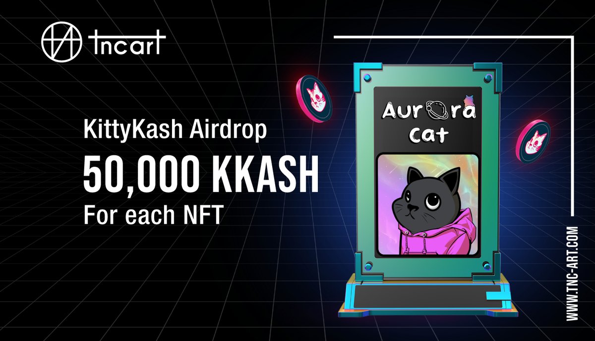 TNCartteam's tweet photo. 🔔 Get ready for the upcoming #KittyKash airdrop!
🤑 Aurora Cat holders will receive 50,000 $KKASH for each NFT migrated on #AngryMonky.
➡️ If less than 10,000 NFTs are migrated, we will launch a second #airdrop and the remaining $KKASH will be distributed as follows:
😺 If the remaining $KKASH is over 250,000,000, each migrated NFT will receive another 50,000 tokens.
😺 If the remaining $KKASH is greater than 125,000,000, the tokens will be distributed to each migrated #NFT at a 1:0.5 ratio.
✨ Note:
🔸 Aurora Cat NFTs that are migrated after the snapshot time are not eligible for the airdrop.
🔸 If we launch a second airdrop, any $KKASH remaining after the 2nd airdrop will be burned, and 40% of the same amount will also be burned from the team allocation.
🔜 Mark your calendars and reap your $KKASH rewards.
#TNCArt #AuroraCat #NFTMarketplace #NFTCollection #NFTCommmunity #Web3 #cryptocurrencies #CryptoGems #AirdropGiveaway #nftart #AirdropAlert #Airdropinspector