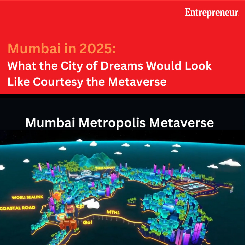 EntrepreneurAPJ's tweet photo. Mumbai in 2025: What the City of Dreams Would Look Like Courtesy the Metaverse
#Mumbai2025 #MetaverseCity #DigitalTransformation #UrbanDevelopment #DailyNews #Special #DailyUpdates #News #Business #Businessnews #TrendingNow #Entrepreneur #EntrepreneurIndia
https://t.co/3M4ZV6BpdM https://t.co/HZUUZehd1y