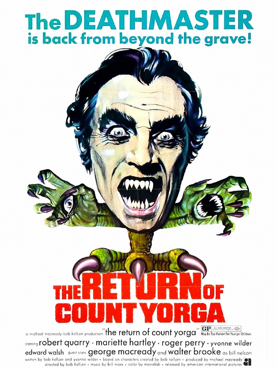 Forget logic and enjoy the ride as Yorga returns for more blood. A darker sequel boasting more bite and bloodshed with Quarry on dangerous form. 1971. #horrorcommunity #horrorfamily #horrormovie #horrorfilm #horrorfam #classichorror #horroraddict #horrorfan #mutantfam #monsterfam