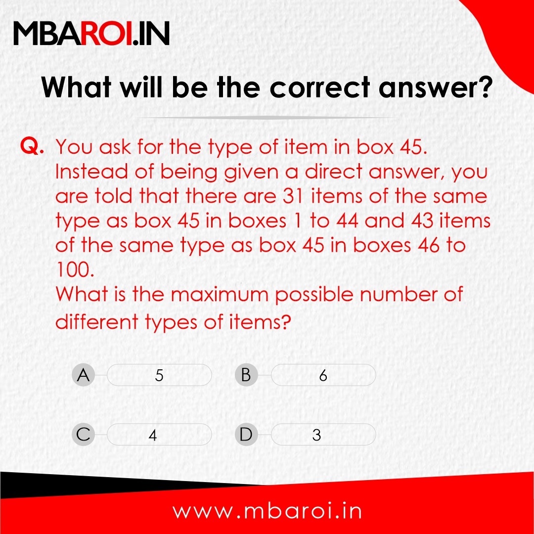 What will be the correct answer? Guess and #Share your #answer in the #comment box.
#management #mbaroi #mbaexam #CMAT2024 #catpreparation #mbaskills #mba #mbastudents #students #learning #education #mbaeducation #knowledge #careeradvice #career #careertips #careergoals #CMATexam
