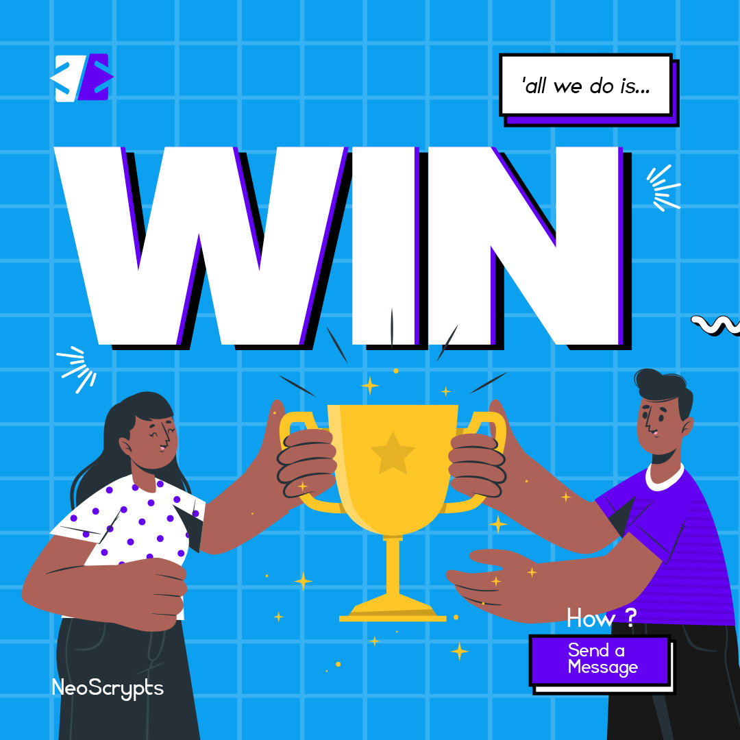 NeoScryptsHQ's tweet photo. Of course we win at NeoScrypts! Our mission? Making success a reality for our clients by crafting innovative solutions that propel them to the top. With us, success isn't just a destination, it's a journey we embark on together, fueled by creativity, collaboration.
#Neoscrypts https://t.co/pBtuKlYXyq