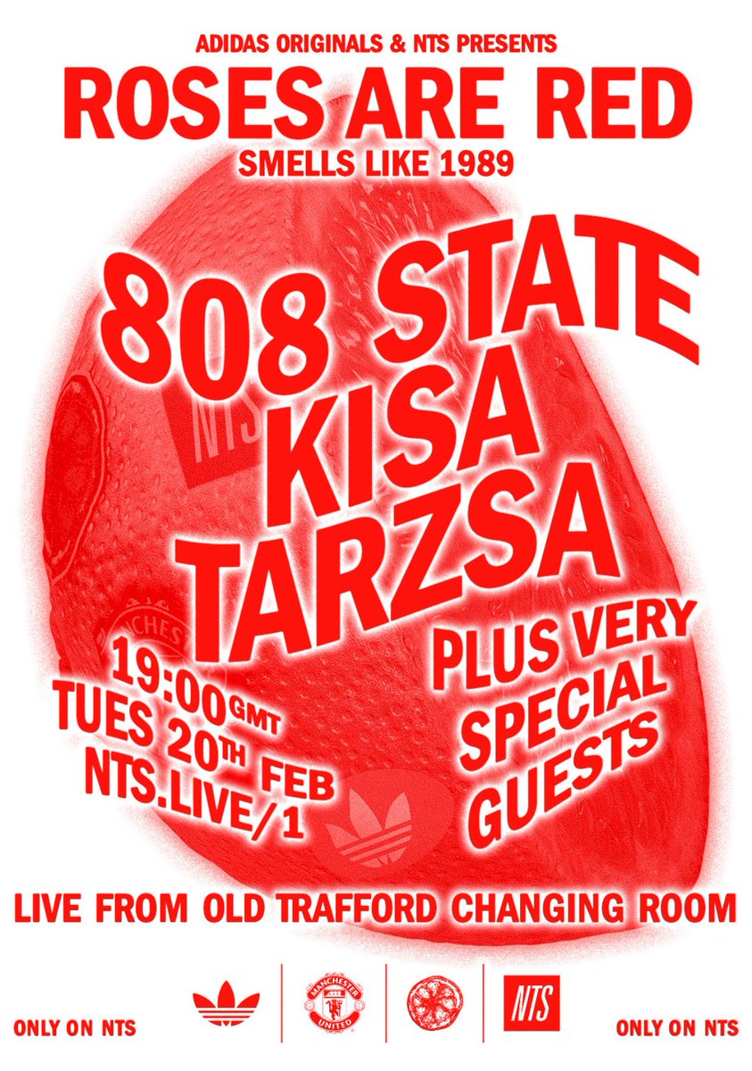 808 State (@state808) on Twitter photo Tonight (20/2/24) 808 State DJ live stream <a href="/NTSlive/">NTS Radio</a>
#createdwithadidasTonight 808 State DJ live stream@NTSlive17.00 until 22.00 sets from @k1sak1sa & <a href="/tarzsa_williams/">Tarzsa</a> .808 at 21.00. From <a href="/weareunitedmufc/">WeAreUnited🔴⚪️⚫️</a>'s changing rooms for <a href="/adidasoriginals/">adidas Originals</a> #createdwithadidas Tonight (20/2/24) 808 State DJ live stream <a href="/NTSlive/">NTS Radio</a>
#createdwithadidasTonight 808 State DJ live stream@NTSlive17.00 until 22.00 sets from @k1sak1sa & <a href="/tarzsa_williams/">Tarzsa</a> .808 at 21.00. From <a href="/weareunitedmufc/">WeAreUnited🔴⚪️⚫️</a>'s changing rooms for <a href="/adidasoriginals/">adidas Originals</a> #createdwithadidas