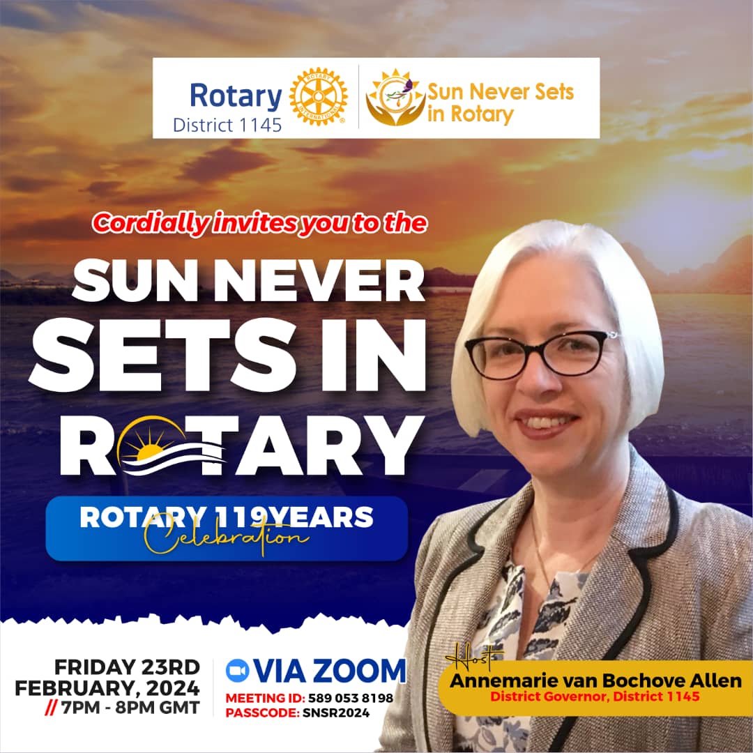 tunjileye's tweet photo. Join us on Fri 23rd &amp; Sat 24th Feb for an exciting 24 hr lineup of presentations on the good things Rotarians are doing around the globe. 
DG Annemarie of D1145 will be hosting on Feb 23rd from 7 - 8pm.
Don't miss this opportunity to  connect with Rotarians worldwide. https://t.co/gAR6Ent1GR