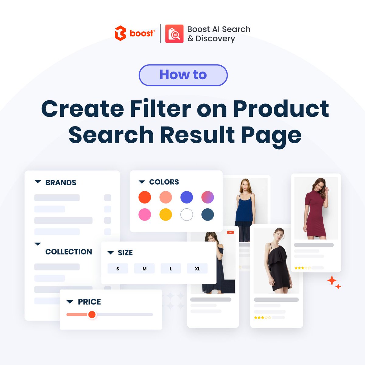 _BoostCommerce_'s tweet image. Why should you display product filters on search result page?
Because filters can empower shoppers to find the most relevant and suitable items quickly.
Here's how to display product filters on the search result page: bit.ly/3uwsCcH