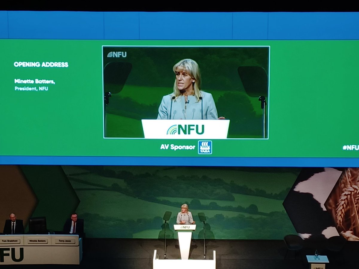 'In the UK, we have legally binding targets to plant trees. Yet we are grubbing out apple and pear orchards' @Minette_Batters at @NFUtweets Conference #NFU24
