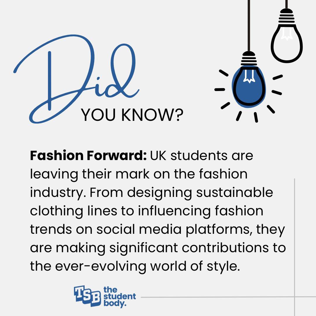StudentBodyUK's tweet photo. Students across the UK are making waves in the fashion industry! With a rise in digital and sustainable designs, we are seeing more innovation in the industry than ever before.

#londonfashionweek #lfw #thestudentbody #TSB #londonfashion #student #fashiondesignstudent https://t.co/72rjNN6Snp