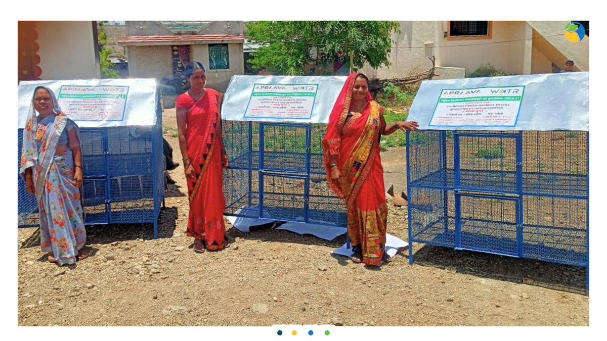 WOTRIndia's tweet image. 52 women in 4 villages of Ahmednagar district in #Maharashtra receive hen shelters under a project by APRAAVA and WOTR. Earlier having no stable sources of income, they are now finding financial stability by owning poultry businesses. 🌟👩‍🌾

#WOTR4Development #WOTRat30