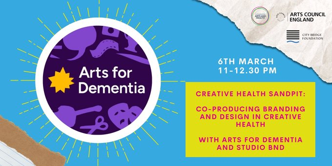 Join our CEO @PennyFosten, former workshop participant Lori Hayden, and Ben Mottershead of @StudioBND on 6th March at this @LAHArtsHealth Creative Health Sandpit where they will talk about co-producing our re-brand. Please do join us - register here: bit.ly/4bKoB56