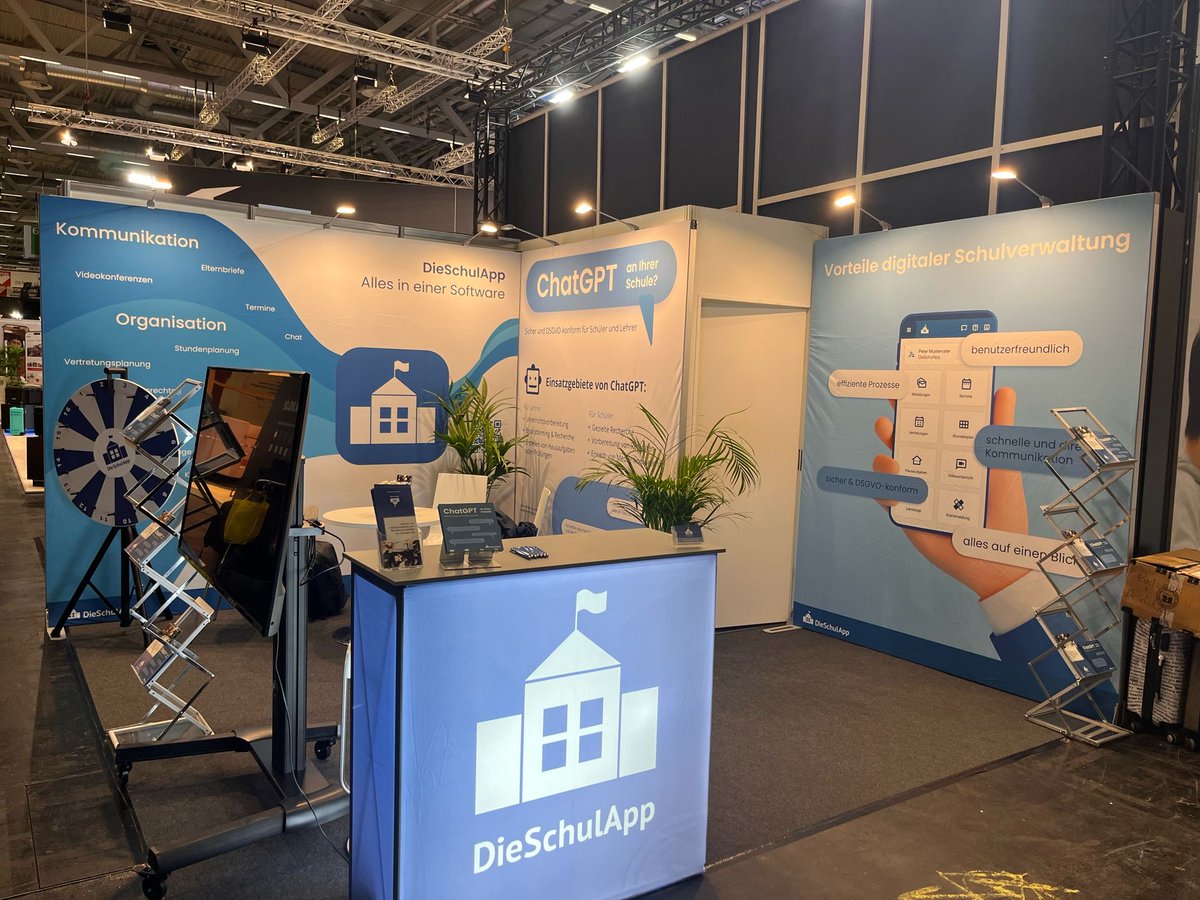 Kommt vorbei auf der #didacta2024  u. besucht uns in Halle 6 am Stand E030. Wir erzählen euch gerne etwas über die Vorteile der dig. Schulverwaltung sowie über unser neues Produkt EduBot - eine Möglichkeit #chatgpt DSGVO-konform im Schulkontext zu nutzen #digitaleschule