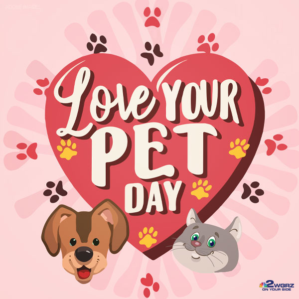 WGRZ's tweet image. Today is National Love Your Pet Day!  Share photos of your &quot;fur&quot; babies and we may air them on TV and online.  Don&apos;t forget to tag them #BeOn2