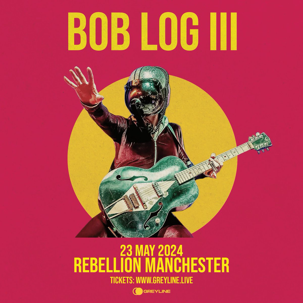 ⬜ JUST ANNOUNCED ⬜ @boblogiii headlines Rebellion Manchester this May Tickets available now from our website 🎫