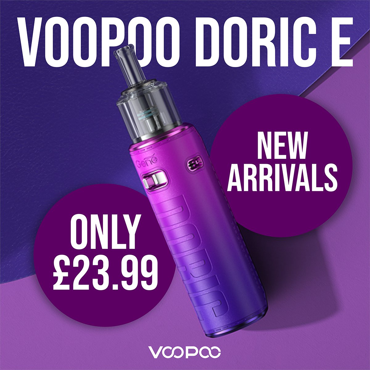 Introducing the Latest Sensation - VOOPOO Doric E! 🌟

Unleash the power of vaping with the renowned gene chip technology, now available for an exclusive price of just £23.99!

Get yours at 📲 vampirevape.co.uk
