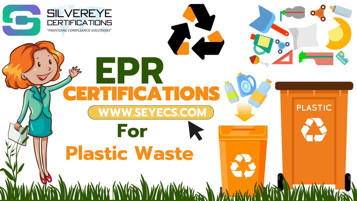 EPR Certification for Plastic Waste. 
#seyes #silvereye #eprcertification♻️ #plasticwaste #waste #managmentconsulting #eprcertification #bestcompliance #epertadvice #experience #compliancesolutions #cleanenvironment