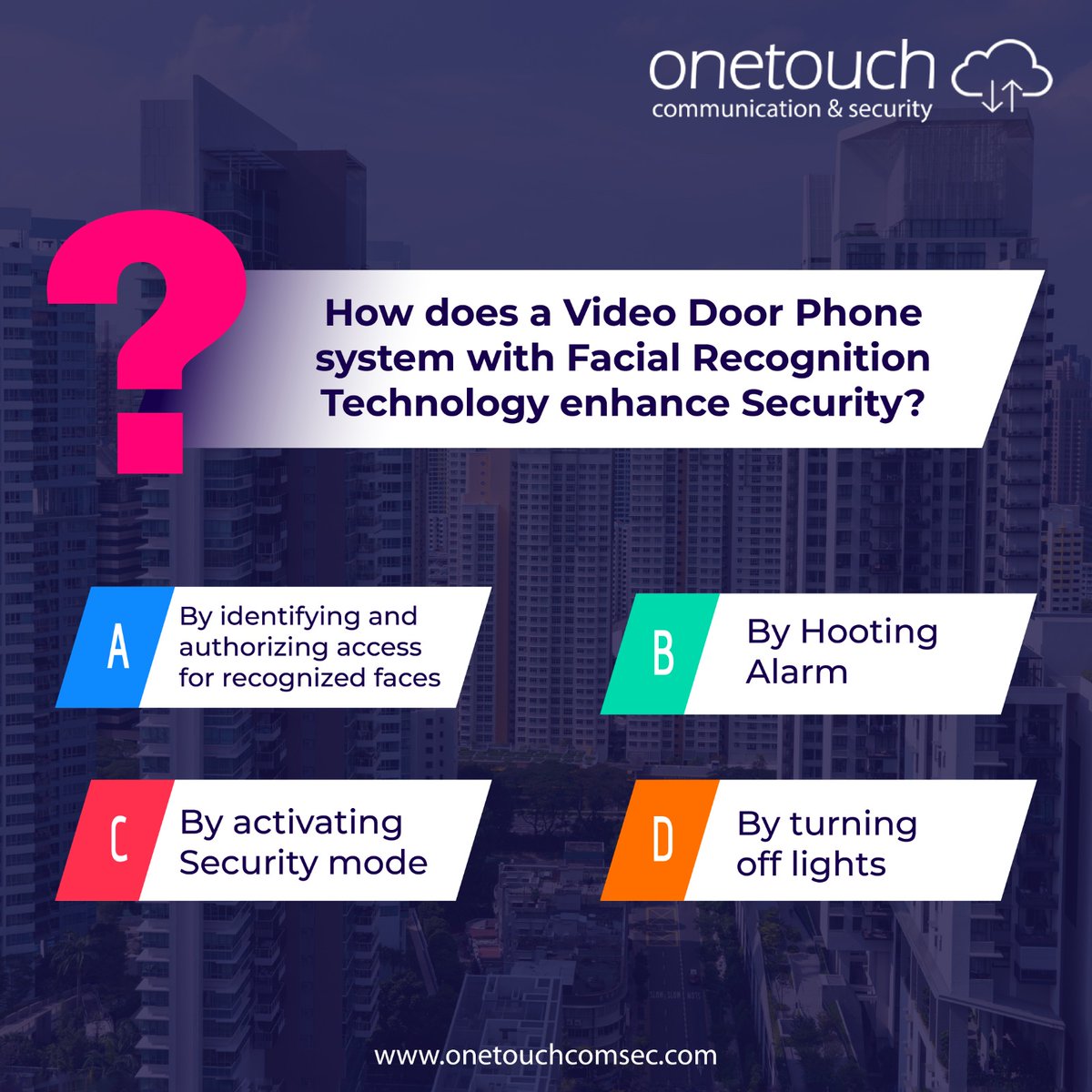 onetouchind's tweet photo. "Crack the code to ultimate security! 🔐💡

Can you unravel how facial recognition technology elevates security in Video Door Phone system?

𝐂𝐨𝐦𝐦𝐞𝐧𝐭 𝐘𝐨𝐮𝐫 𝐀𝐧𝐬𝐰𝐞𝐫𝐬 𝐛𝐞𝐥𝐨𝐰!  🧐🚪 #SecurityInsights #TechTrivia" https://t.co/wMEPKjUBrE