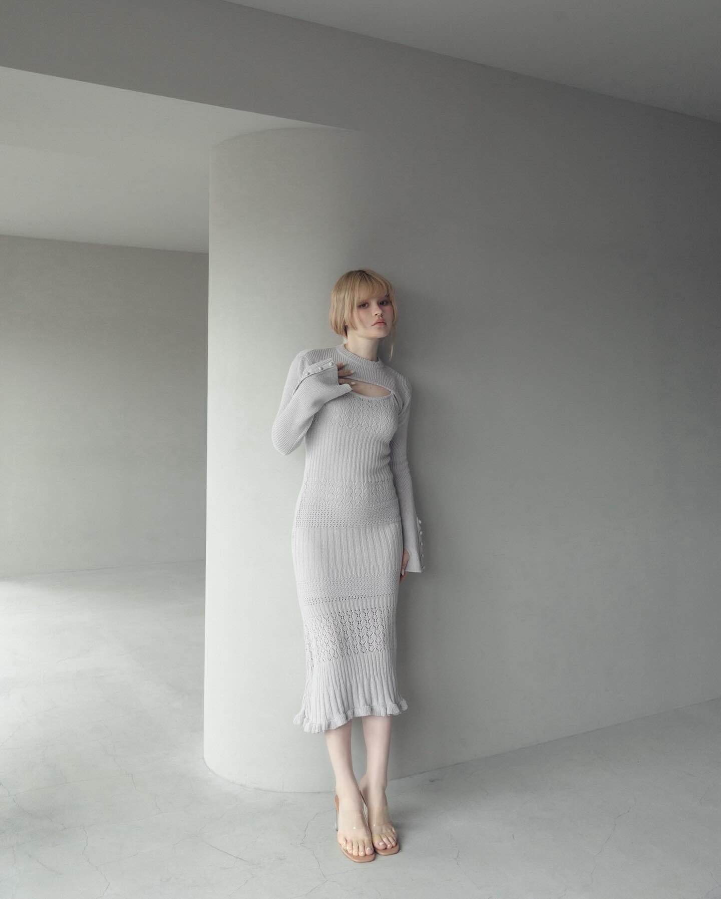 andmary Layered crochet dress