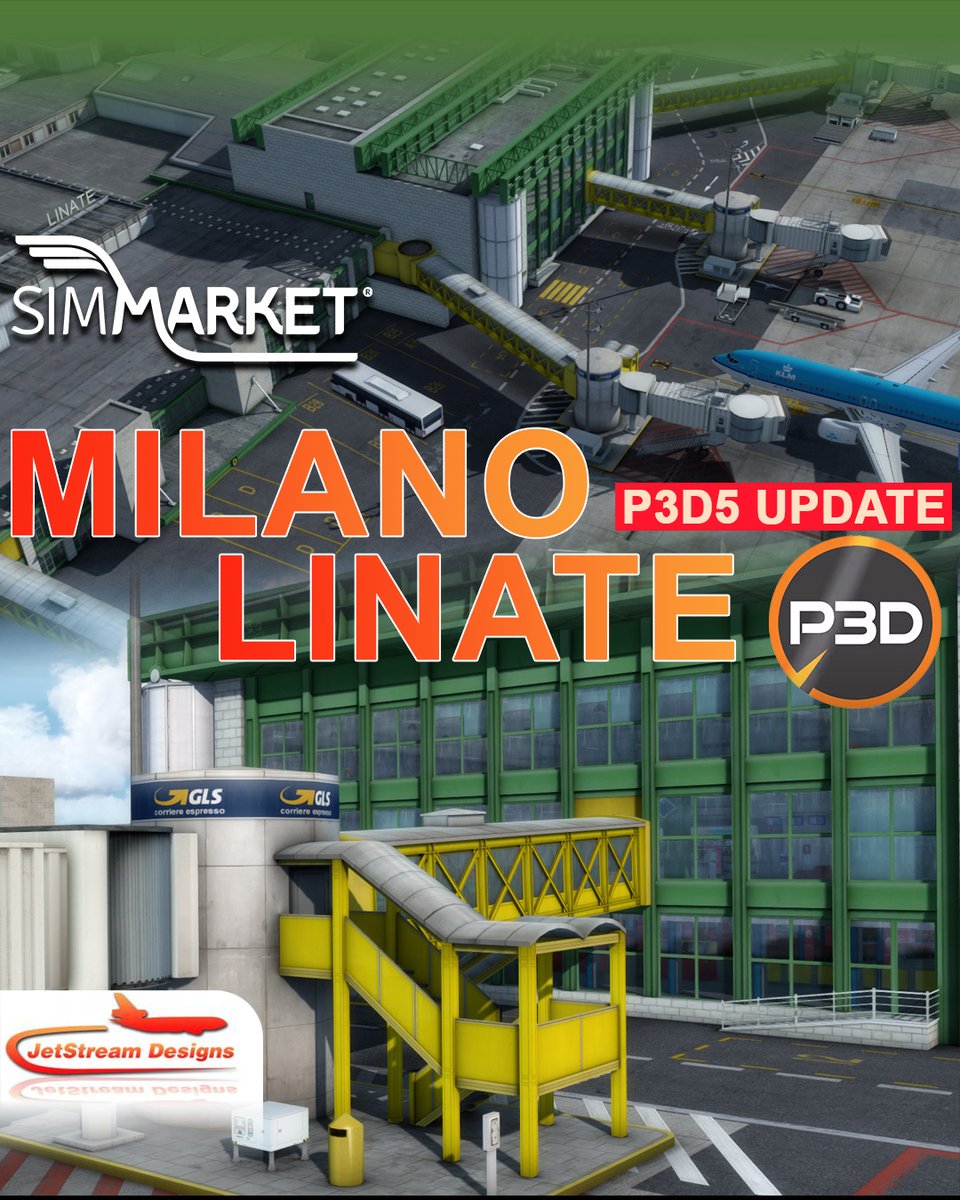 simflight's tweet photo. Jetstream Designs - Milano Linate LIML Free Update for P3D5 Support
https://t.co/TVt9holEis
#flightsim #SIMMARKET #liml #milano #milanitaly #italy #europe #MSFS2020 #MicrosoftFlightSimulator #flightsimulator #avgeek #aviation #Airport #simming #jetstreamdesigns https://t.co/PxLuSmcwKQ