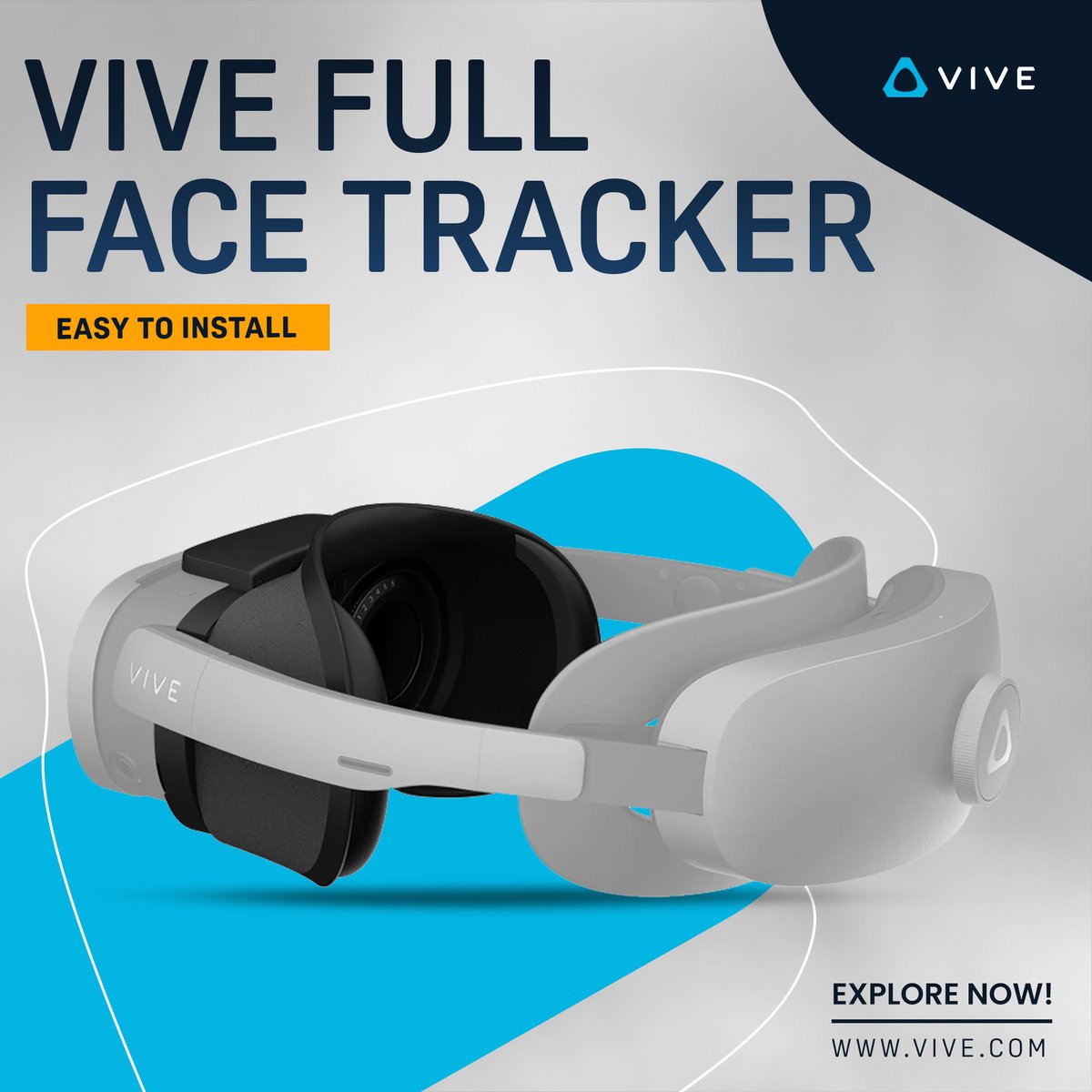 This lightweight add-on easily attaches magnetically to the XR Elite. Explore the VIVE Full Face Tracker: business.vive.com/uk/product/viv… #VR #VirtualReality