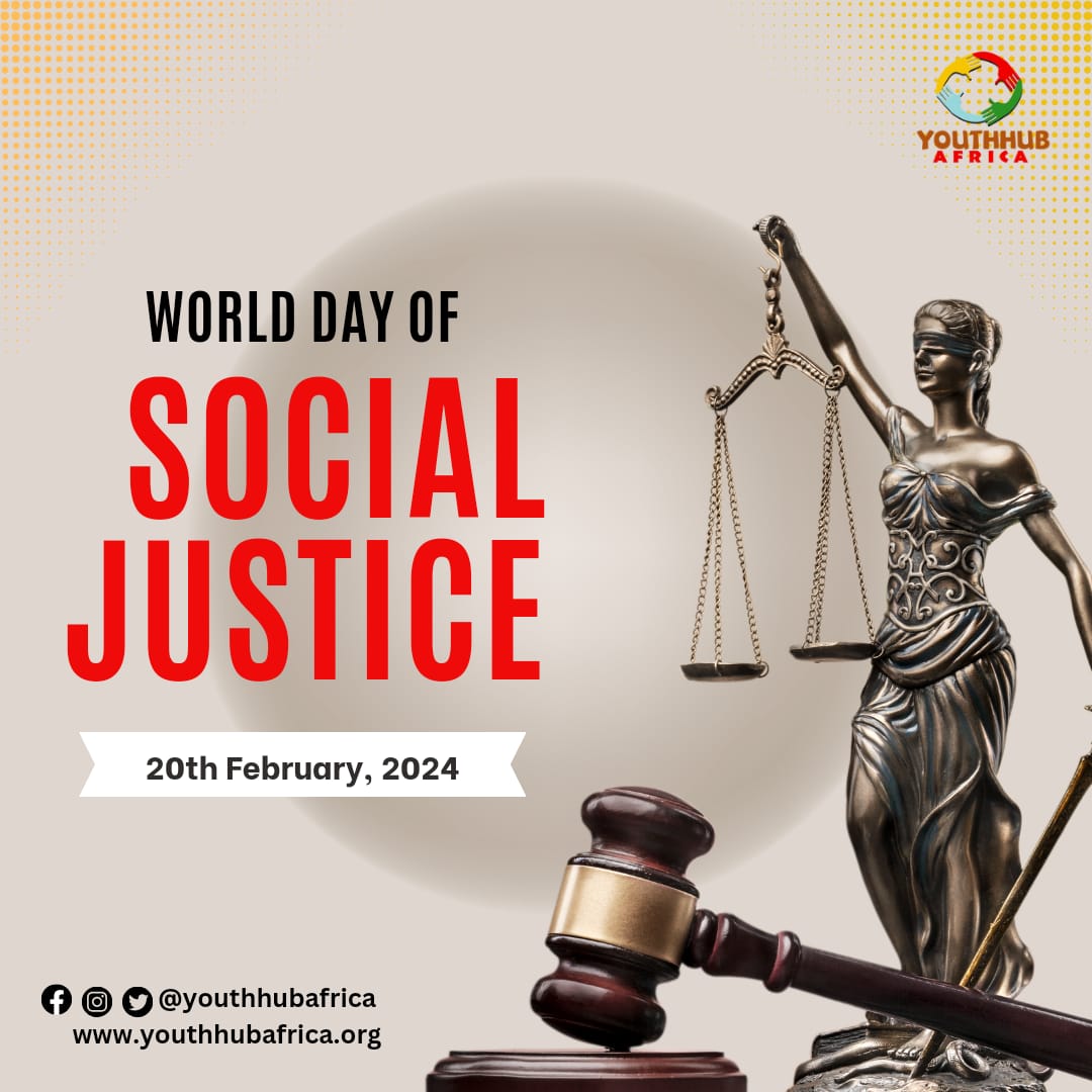 youthhubafrica's tweet photo. Today, as we celebrate the #WorldDayofSocialJustice, you need to know that the change starts with you and me.

But the question remains; Are the current young generation in Africa adequately prepared to champion social justice? 
What do you think? 
Share, let's discuss together. https://t.co/1ratZ69yS2