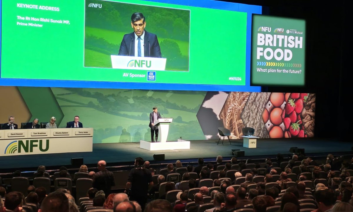 Ben Briggs (@ben1briggs) on Twitter photo Food security is about national security, ā¦<a href="/RishiSunak/">Rishi Sunak</a>ā© tells #NFU24. Many in the audience, however, would no doubt question Governmentās commitment to that given the state of agri-environment schemes for some. Food security is about national security, ā¦<a href="/RishiSunak/">Rishi Sunak</a>ā© tells #NFU24. Many in the audience, however, would no doubt question Governmentās commitment to that given the state of agri-environment schemes for some.