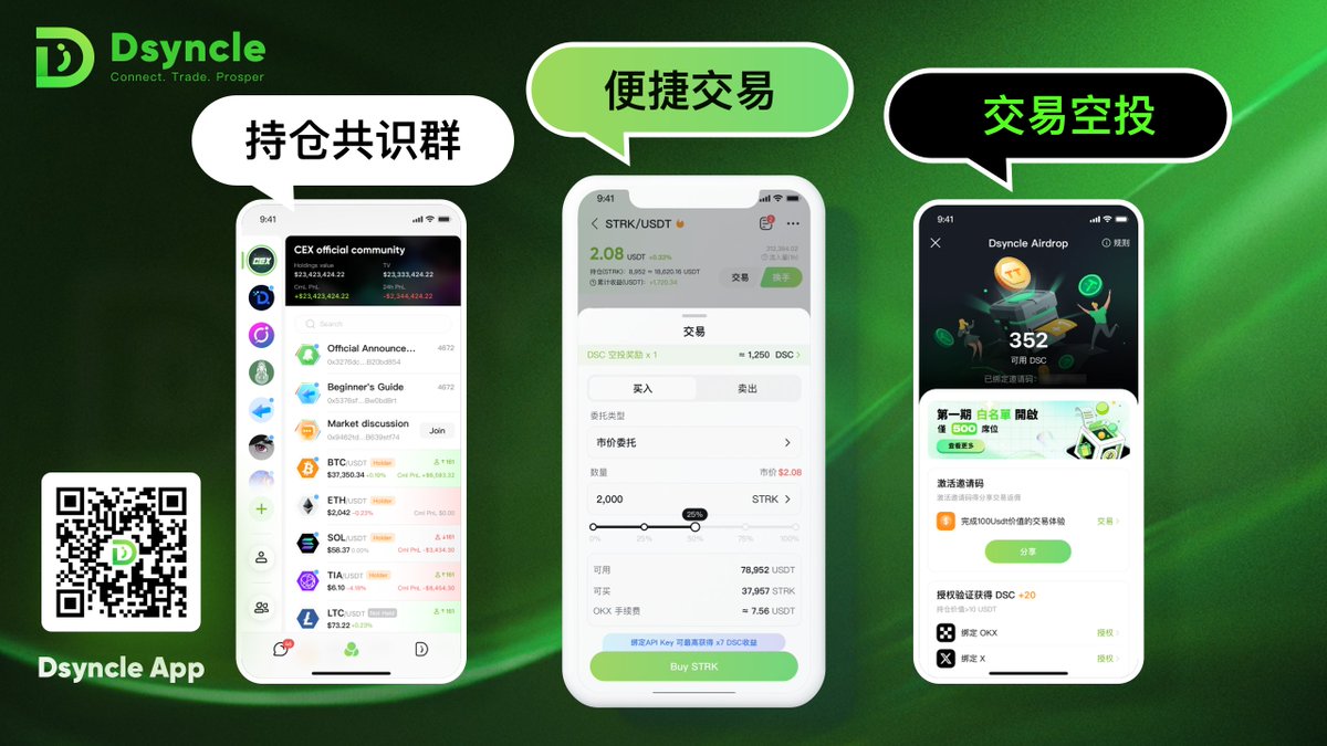 soex_club's tweet photo. 🎉#Dsyncle 正式上线 #Starknet (#STRK) 交易。
赶快加入 #CEX社区 【STRK/USDT】群,参与讨论和交易吧,同时赚取 #DSC。
@Starknet 是一个基于以太坊的 ZK-Rollup Layer 2 网络,使DApps能够在不牺牲安全性的情况下实现大规模扩展。它通过将交易捆绑成一个在链下计算的 STARK 证明来实现这一目标。然后,将此证明作为单个交易提交到以太坊,从而实现更高的吞吐量、更快的处理时间和更低的成本,同时保留以太坊结算层的强大安全性。
英文全称:Starknet
英文简称:STRK
发行总量:10,000,000,000
⚠️温馨提示:数字资产是创新型投资产品,价格波动较大,具有较高的投资风险。投资前望您对数字资产充分认知,理性判断投资能力,审慎做出投资决策。
Dsyncle 将持续为您提供更优秀的产品和更优质的服务!
#Starknet #STRK #欧易 #OKX #DSC