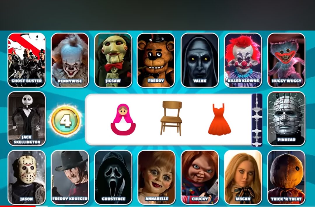 Guess a Horror movie character by emojis 3