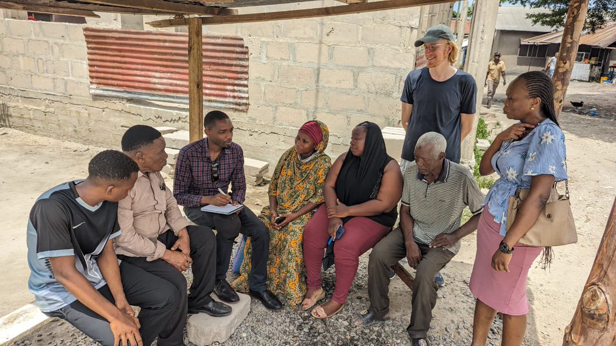 ccitanzania's tweet photo. The DARAJA project team in Kombo settlement, ensuring accurate forecasts via SMS and #weatherinformation board. #flooding #Adaptation #Tanzania #IKISmallGrants https://t.co/8Nc9rhPZak