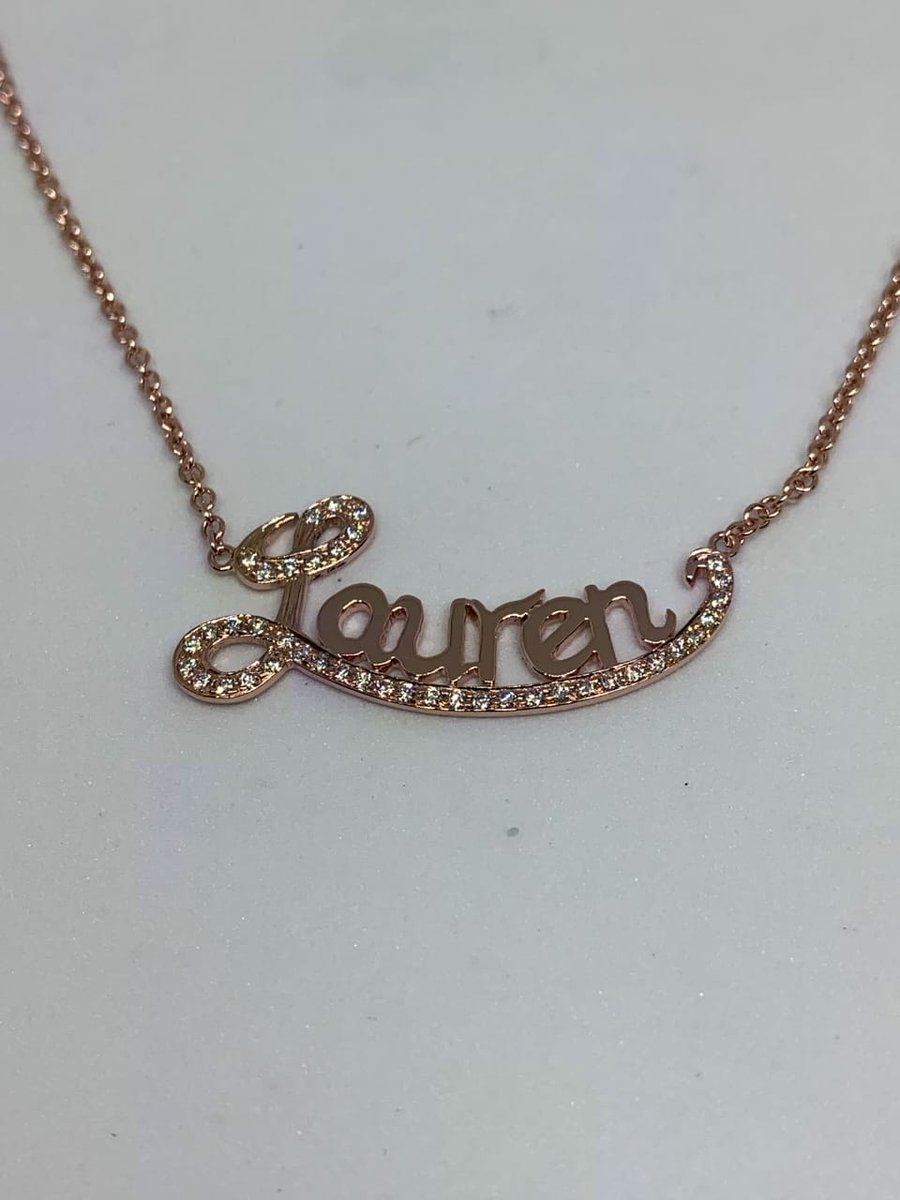 Elevate your style with a touch of personal flair. Our bespoke name pendants turn letters into wearable poetry. Express yourself uniquely and embrace the beauty of your identity.  #SignatureStyle #NameInGold #PersonalizedJewelry