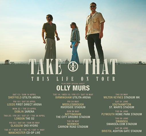 We have started rehearsals for Take That's 'This Life' tour. Starting in the UK in April, then heading over to Europe, then Australia, we will make sure that there is something for everyone, worldwide. We want you all to have a fantastic time!