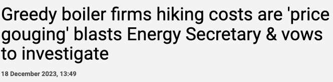 Is the boiler industry gas lighting you? Accused of “campaigns of misinformation” & “price gouging” by Ministers lobbying that could “hurt” customers @CitizensAdvice Do consumers need to think twice before trusting what the industry says? Let’s have a look at the evidence..🧵