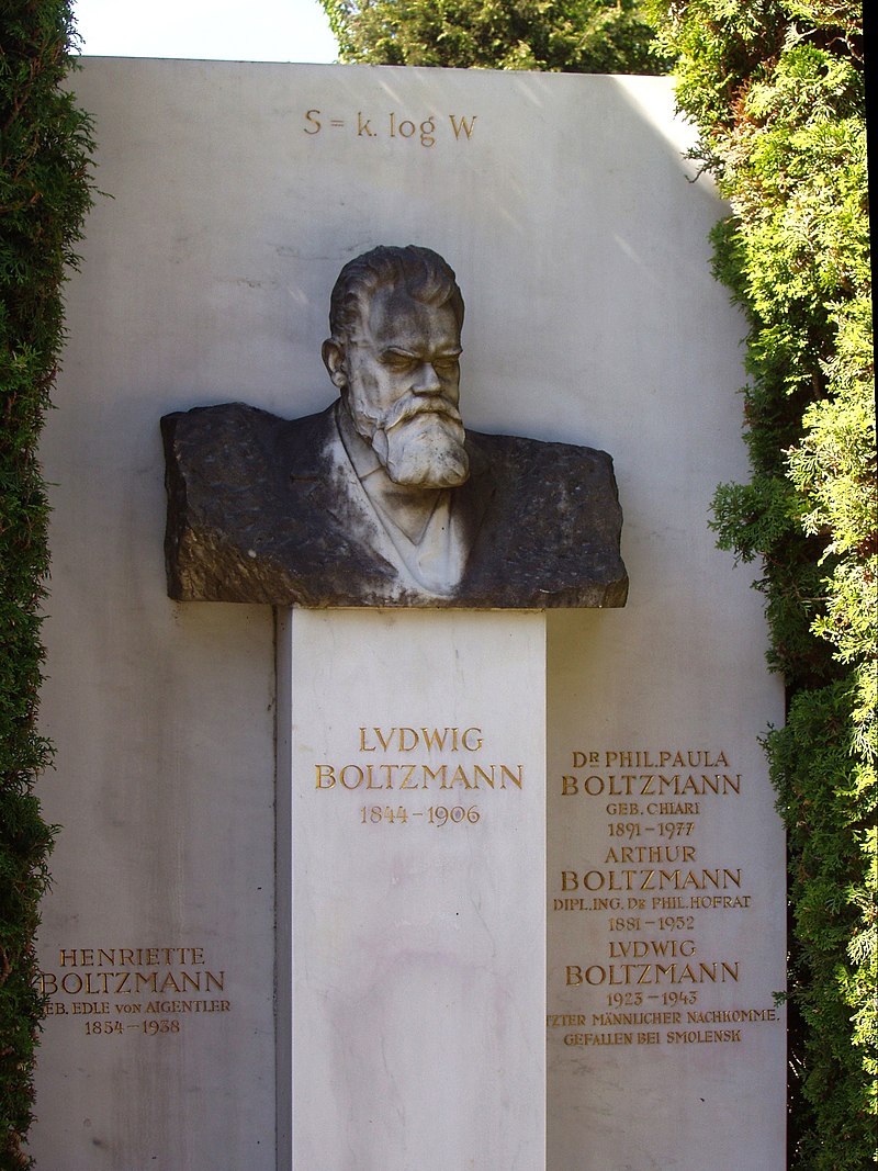 Ludwig Boltzmann born today  in 1844. Originator of statistical mechanics a pillar of quantum mechanics, his constant k being named in his honour by Max Planck. His student, Arrhenius, predicted in 1896 that doubling CO2 would raise world temperature by 5 C°. Almost there!