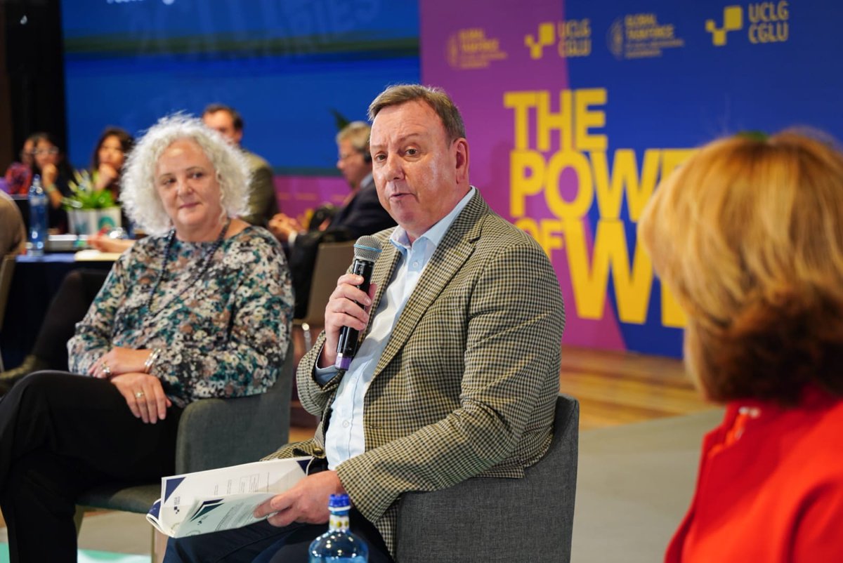 🟢The <a href="/GlobalTaskforce/">Global Taskforce</a> Meeting discusses the road ahead to Foster the Ecological Transformation. <a href="/ICLEI_SG/">Gino Van Begin</a> opens the segment by highlighting the importance of the SDG Rescue Plan to regain footing in our relationship with nature and ensure the ecological transition #Listen2Cities