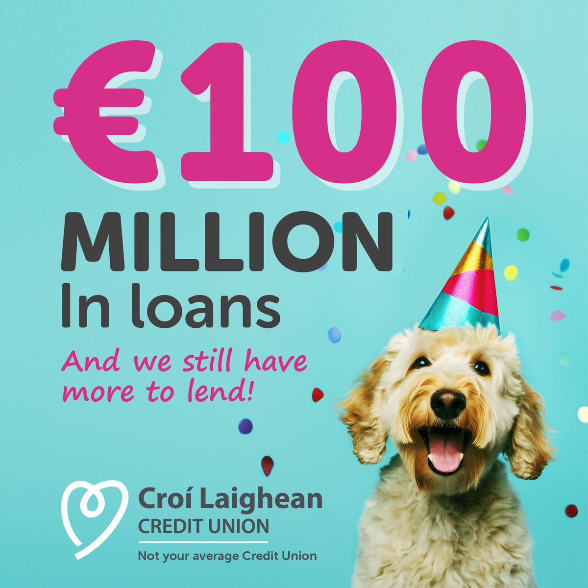 We just crossed the €100 Million mark in loans... and we still have more to lend! A big thanks to our fantastic members and our team for making this possible. If you're not a member, join today and get access to the best loan & mortgage rates. 👉 bit.ly/46syPnK