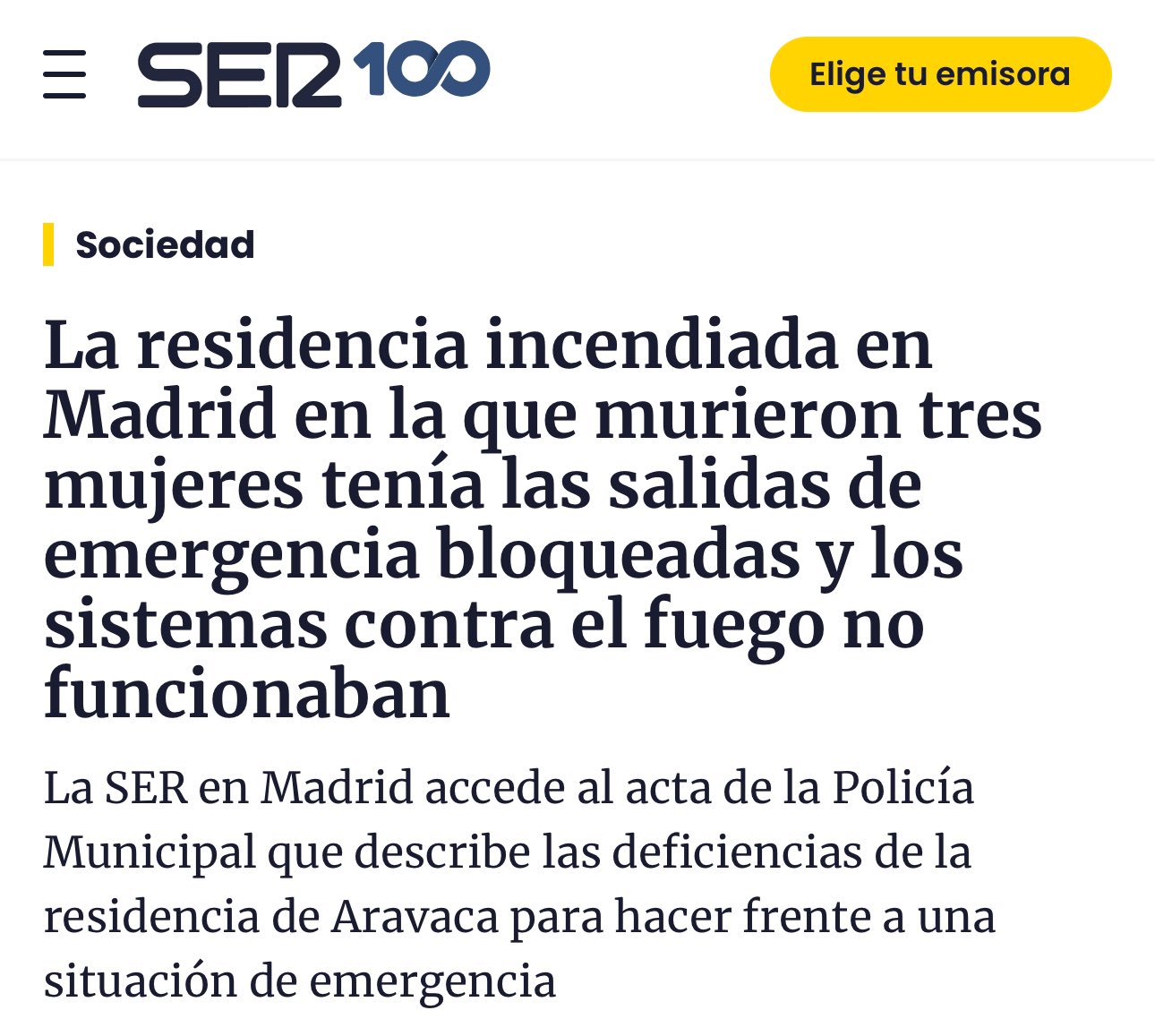 La residencia de mayores de Madrid donde murieron tres mujeres