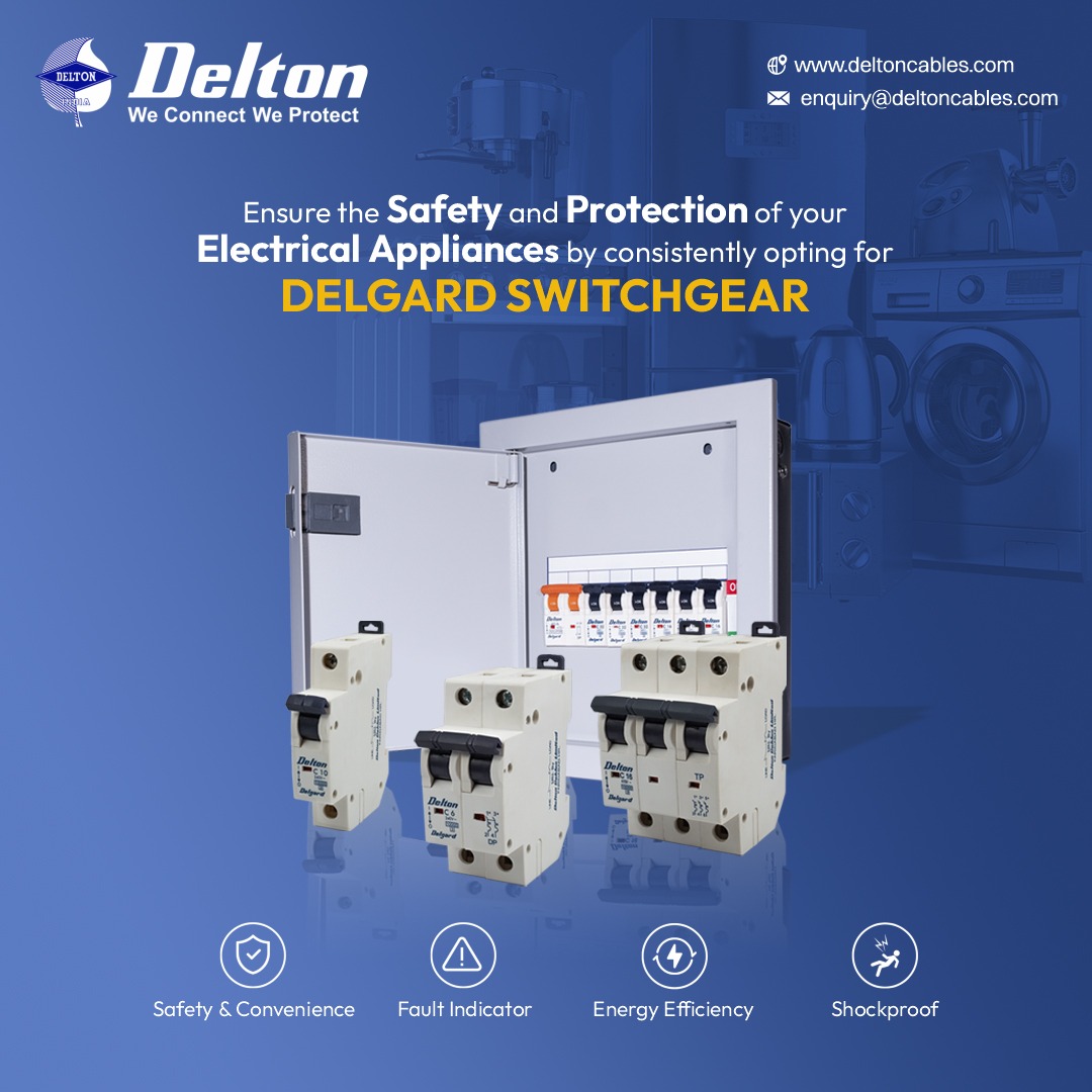 deltoncables's tweet photo. Embark on a new era of electrical circuit protection with Delton's Delgard MCBs! 🚀 

Our innovative MCBs go beyond safety, featuring a fault indicator, shockproof design, and robust housing durability to withstand any electrical hazard. 💪💯 https://t.co/FUAQZIMQ9f