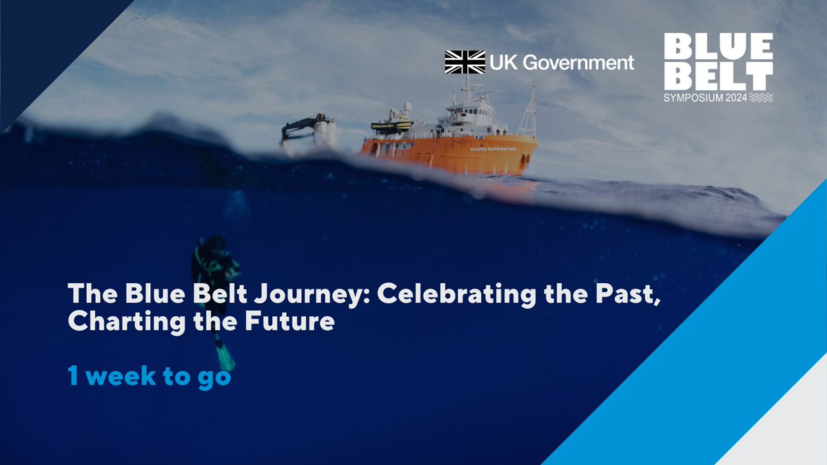 📢 There’s less than one week to go until the Blue Belt Programme symposium! 🌍 Delegates from the UK and overseas territories will gather for three days of workshops, presentations and exhibitions. #BlueBeltSymposium24 #BlueBeltProgramme 🌍