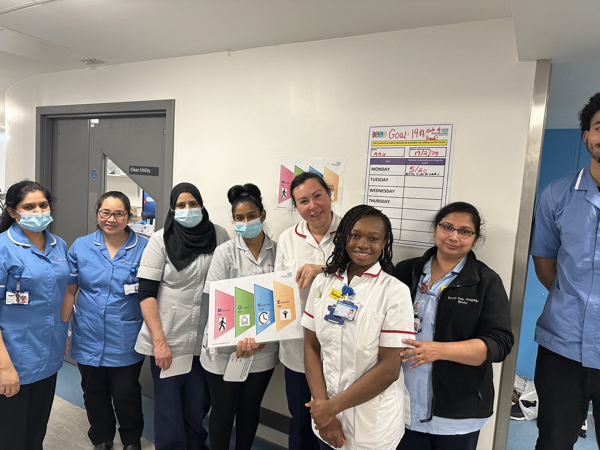 It’s #FrailtyFebruary @RoyalFreeNHS and we are launching our #MOVE campaign against deconditioning on AAU! @ReconGamesUK @SanjayNarasim12 @MyraHer29726761 @stephmurray13 @lindzOT #homefirst #fallsfreecare #stopthepressure