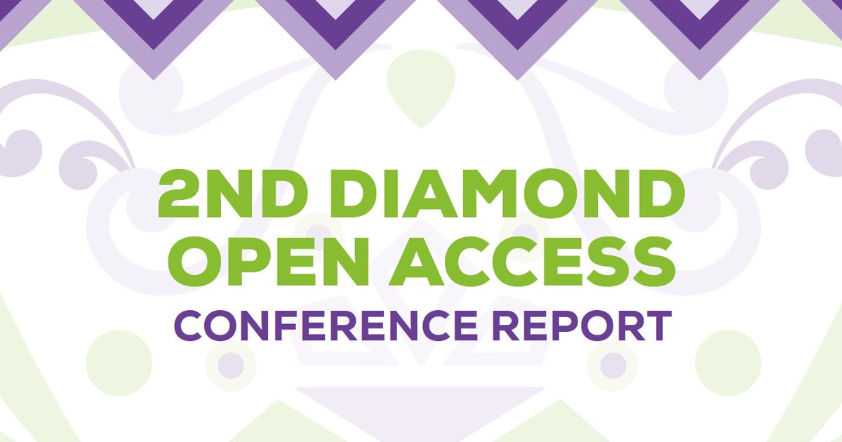 The 2nd #DiamondOpenAccess Conference Report is now live! 📢 Delve into the report and let's explore together its implications for the future of Diamond #OpenAccess: doi.org/10.5281/zenodo… #Act4DiamondOA #OpenScience
