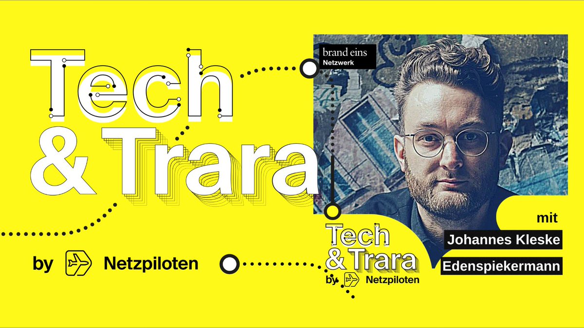 Tech und Trara (@techundtrara) on Twitter photo Wenn ihr an Zukunft denkt, ist sie dann positiv oder negativ?
Die Vorstellung könnte eventuell beeinflussen, was von beidem eintritt. So <a href="/jkleske/">Johannes Kleske</a> von <a href="/edenspiekermann/">Edenspiekermann</a> im neuen #Techundtrara
Eine tolle Folge über Zukünftesforschung
Viel Vergnügen!
techundtrara.podigee.io/156 Wenn ihr an Zukunft denkt, ist sie dann positiv oder negativ?
Die Vorstellung könnte eventuell beeinflussen, was von beidem eintritt. So <a href="/jkleske/">Johannes Kleske</a> von <a href="/edenspiekermann/">Edenspiekermann</a> im neuen #Techundtrara
Eine tolle Folge über Zukünftesforschung
Viel Vergnügen!
techundtrara.podigee.io/156