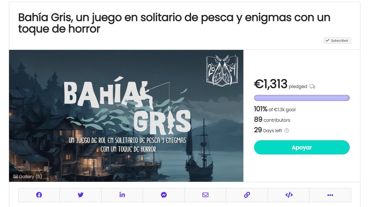 FINANCIADO

¡Sobre la bocina, en 24 horas y 15 minutos!

crowdfundr.com/bahiagris