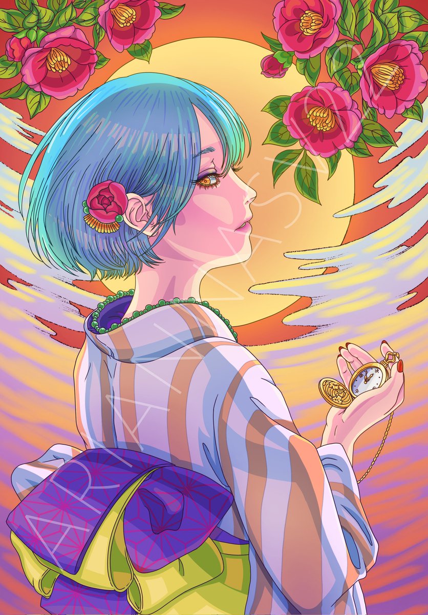 ariannasv22's tweet photo. Finished coloring in a coloring page by @kaiteki_y 
The shading is relatively simple but it took me 14 hours to color it all in

#art #digitalart #coloringpage #sunset https://t.co/l4omPLgmCu