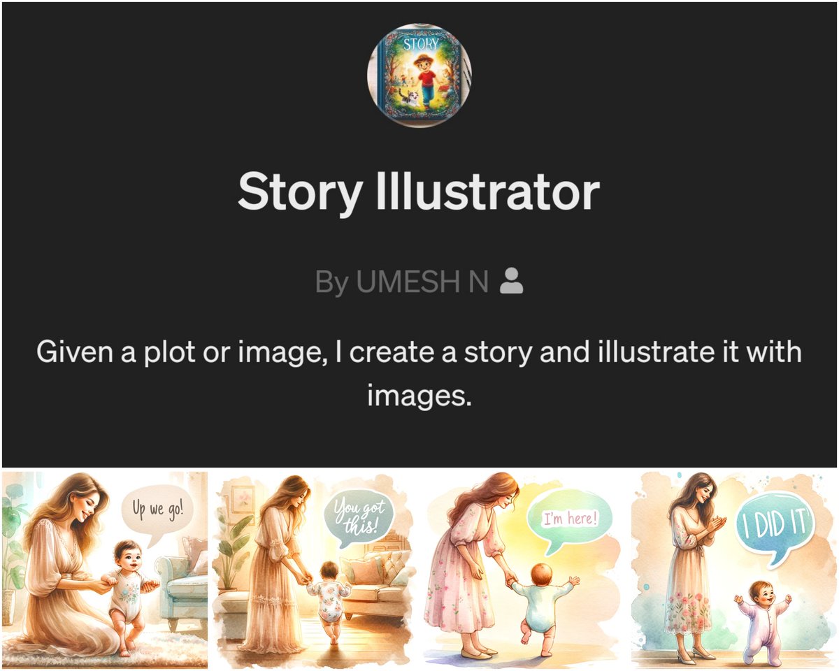 GPT: Story Illustrator - Generate Consistent Illustrated Stories with ease!
