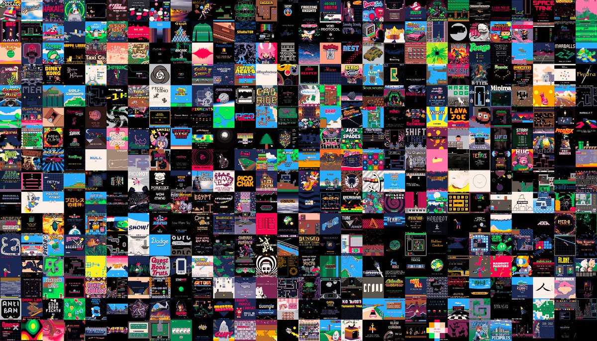 All #pico8 carts from the featured section.