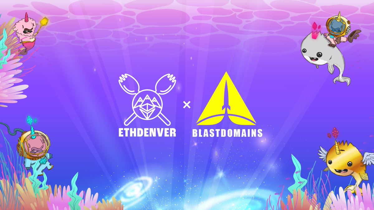<a href="/BlastDomains/">.blast domains || the #1 name service on Blast</a> is coming to <a href="/EthereumDenver/">ETHDenver 🏔🦬🦄</a> next week!

Can't wait to meet everyone and spread good word about <a href="/Blast_L2/">Blast</a> and BlastDomains future!

You'll recognise us wearing <a href="/poh_digital/">Proof of Human | poh.digital</a> attributes!