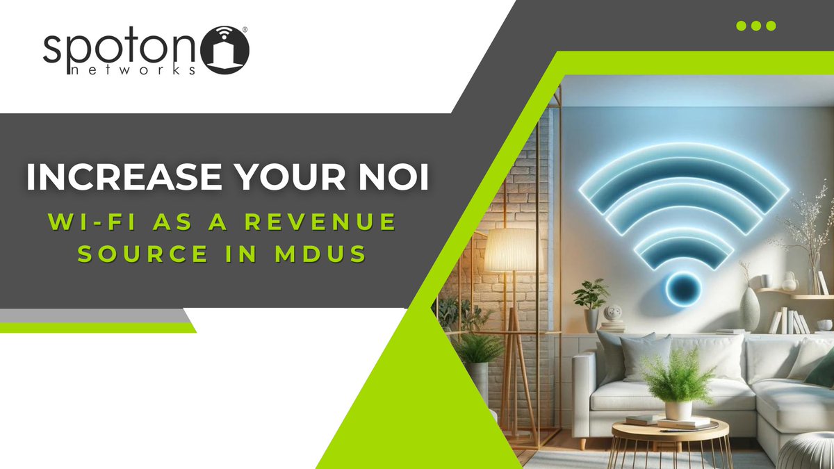 spotonwifi's tweet image. Raise your MDU's NOI with smart WiFi solutions from Spot On Networks. More than connectivity—it’s income. 📈💡 Click the link to see how our managed WiFi can pay off for your properties! 
spotonnetworks.com/increase-your-…

#TechSavvyLiving #ManagedWiFi #PropertyManagement #MDUWIFI