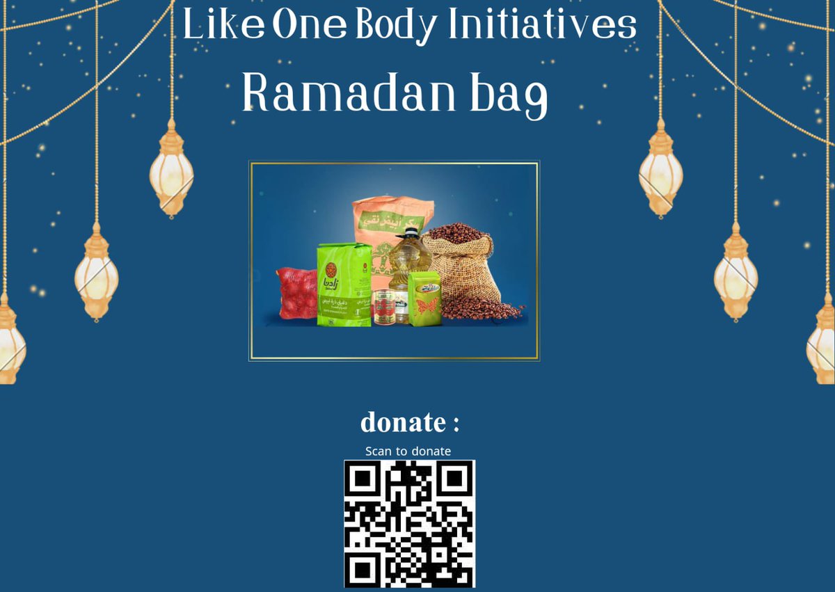 Due to the ongoing situation in Sudan, there is a major hunger crisis happening. People are really struggling to have access to any type of food or raw ingredients to cook. “like one body” initiative has been around for years providing help to the families in need specially