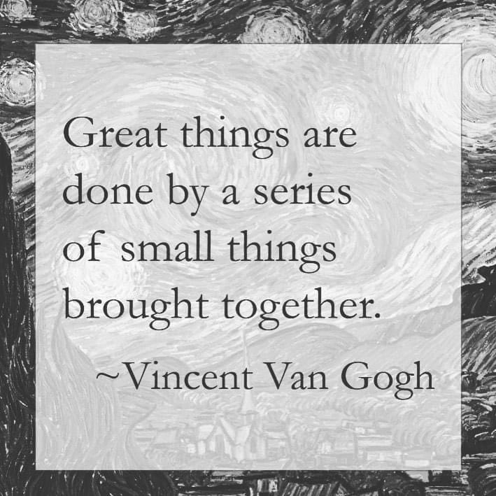 Every Step Counts : #askalexatherapy #everystepcounts #steps #smallstepscount #vangogh  #painting #insightintohealing #investigativeinsights