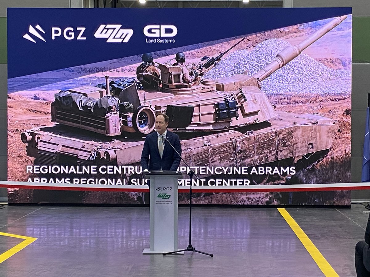 W Poznaniu na terenie #WZM zainaugurowano działalność Regionalnego Centrum Kompetencyjnego do obsługi czołgów #Abrams. To efekt udanej współpracy wchodzących w skład PGZ Wojskowych Zakładów Motoryzacyjnych i producenta czołgów 🇺🇸koncernu @GD_LandSystems.
tiny.pl/dqpwf